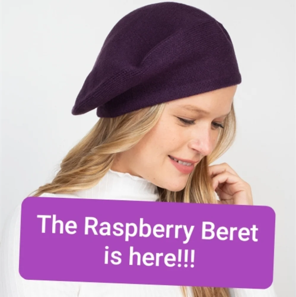💜❤️STYLINE RASPBERRY BERET!!!❤️💜 - Picture 3 of 15